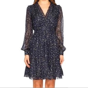 Kate Spade blue silver stars dress size  4